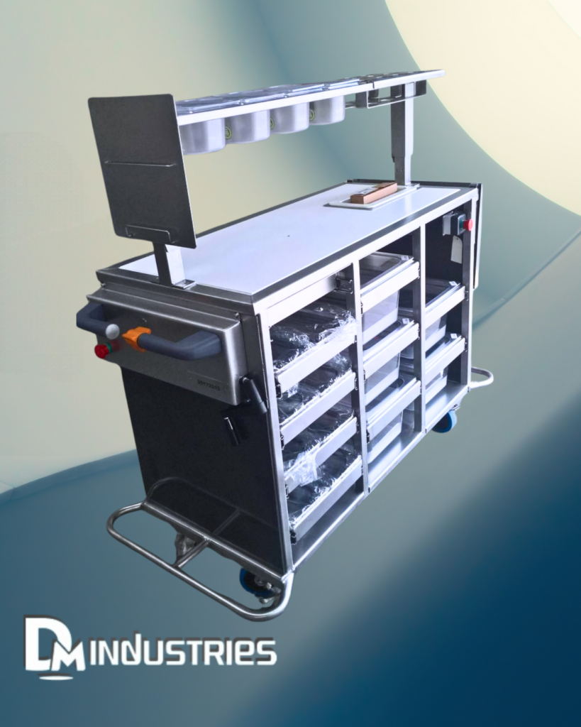 chariot rangement motorisé pharmaceutique