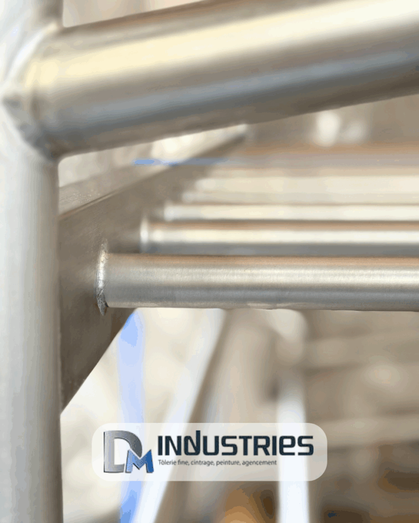 Détail polissage tubes inox