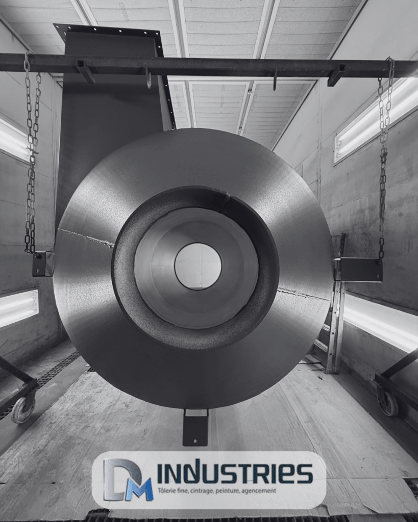 vue intérieur du séparateur de particules industriel