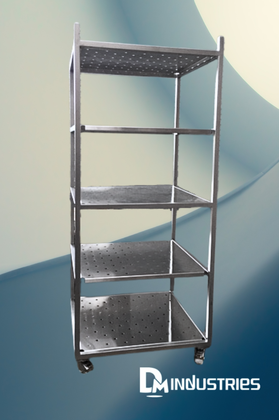 chariot 5 plateaux inox