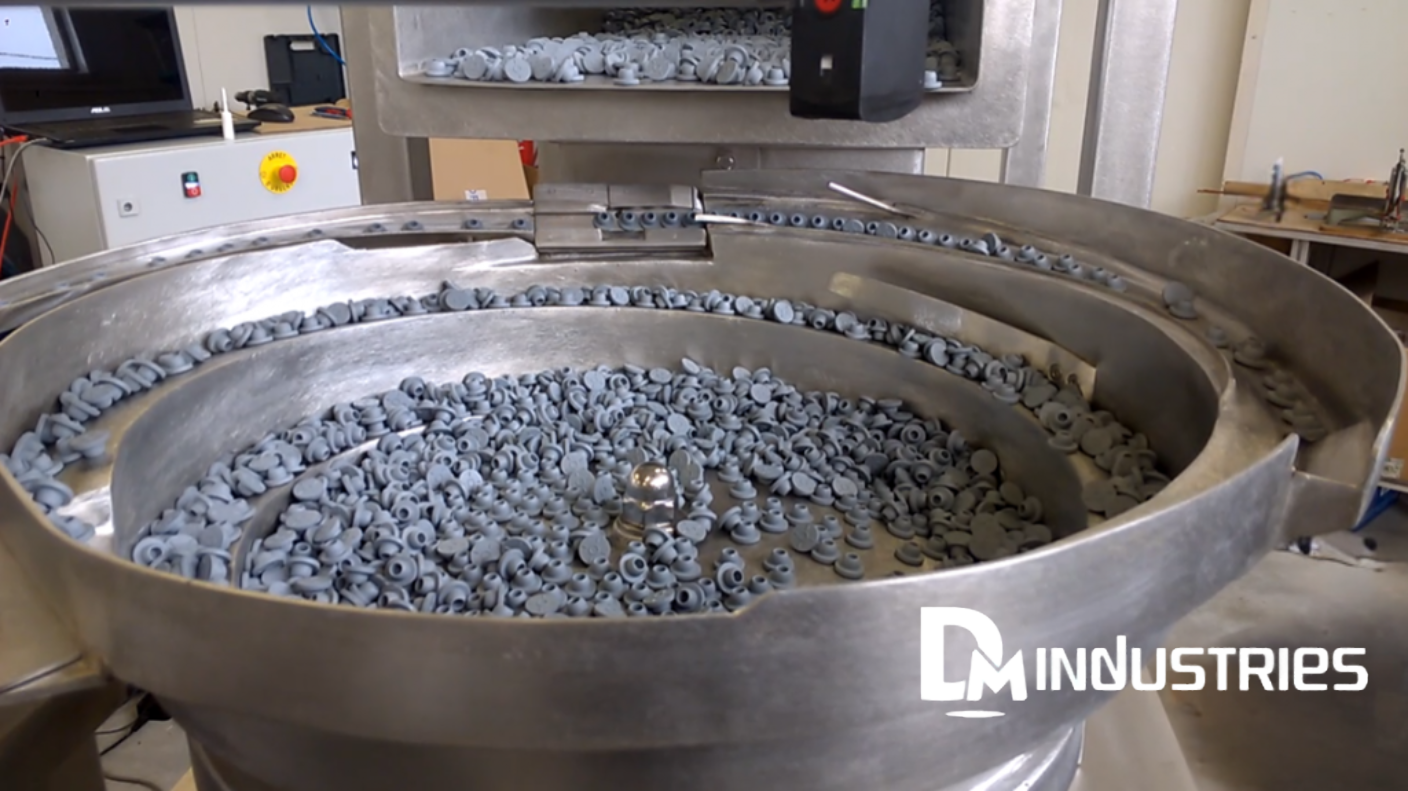 Bol vibrant en inox pour le secteur pharmaceutique