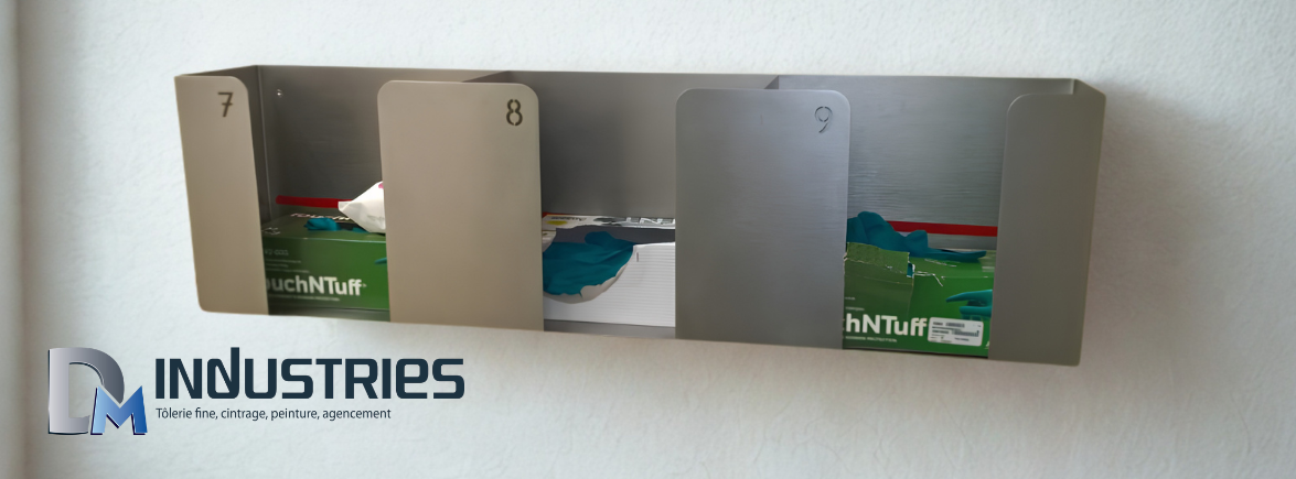 support pour stockage gants hôpital